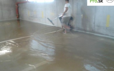 Odčerpávanie vody z garáží