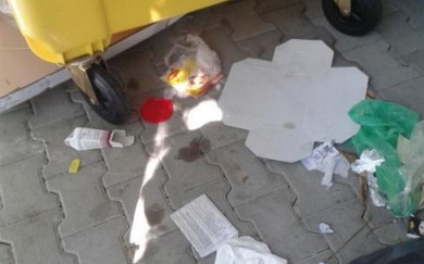 Čistenie kontajnerového stojiska